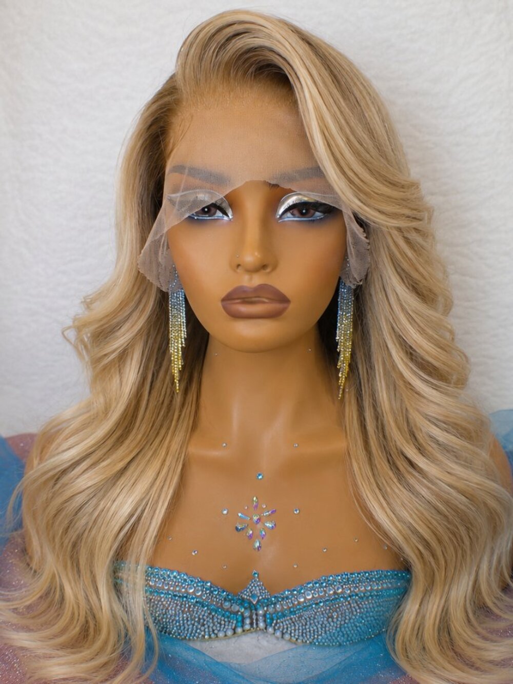 20 in Strawberry Blonde Balayage HD Lace Front Wig 100% Human Hair 13x6